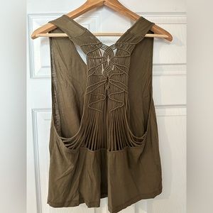 Free People knotted back tank Medium